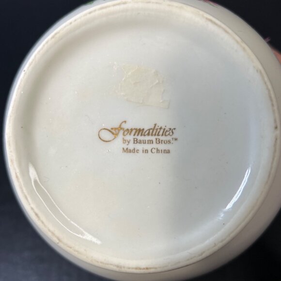 Formalities by Baum Bros Vase Victorian Roses 7.5'' with Matching Rose Ribbon - Picture 5 of 7